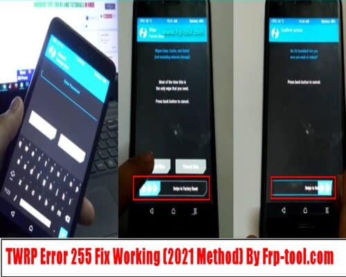 TWRP Error 255 Fix