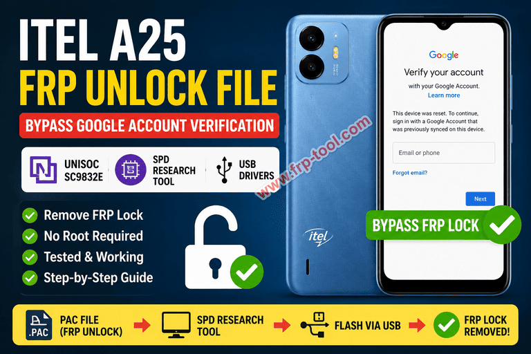 Itel A25 FRP Unlock File