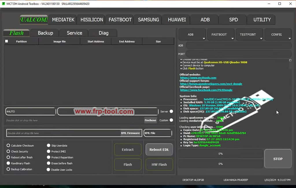 MCT Dongle crack1